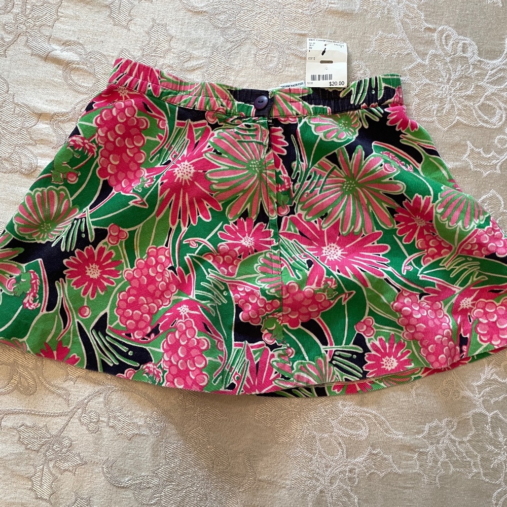 GIRL’S LILLY PULITZER FLOWER SKIRT SIZE 4 NEW WITH TAGS